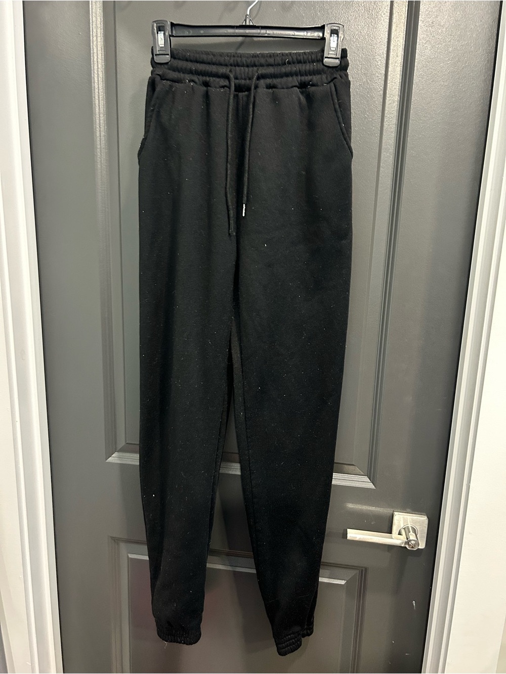 SHEIN Men's Black Drawstring Jogger Sweatpants